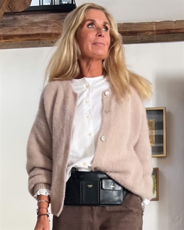 Depeche Clothing  SarahDe Alpaca Cardigan  100376 011 Sand